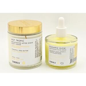 Truly BRIGHTENING~Hot Tropic Body Cream 6oz & Pineapple Glow Facial Serum 3.4oz